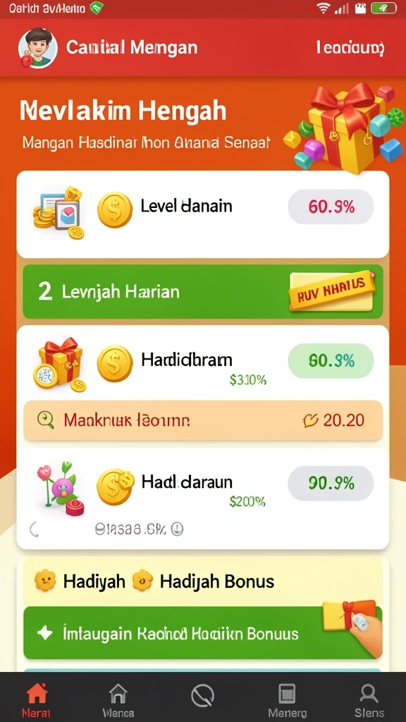 Tampilan antarmuka yang ramah pengguna dan menarik.