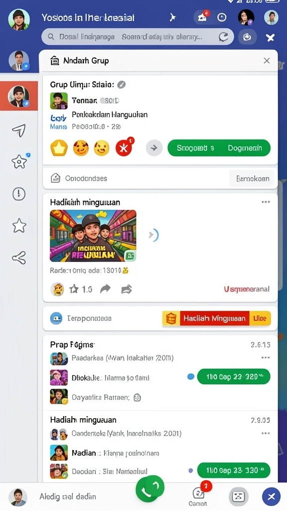 Karakter-karakter yang unik dan penuh warna di dalam game.