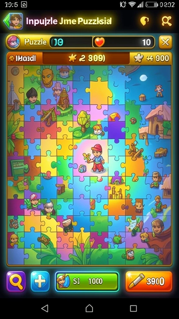 Tampilan home screen yang menarik dan informatif.