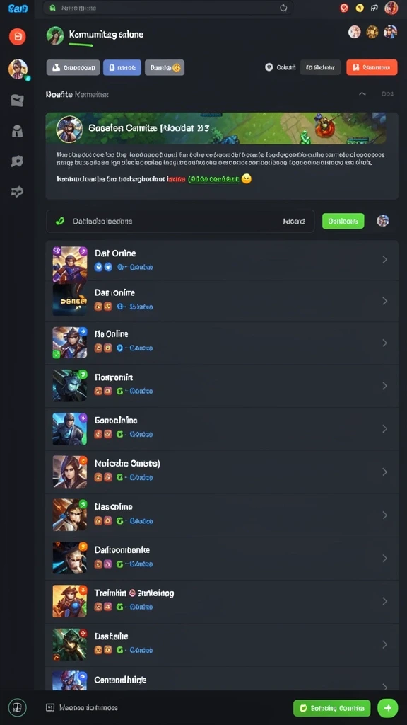 Menu permainan yang mudah diakses dan dipahami.