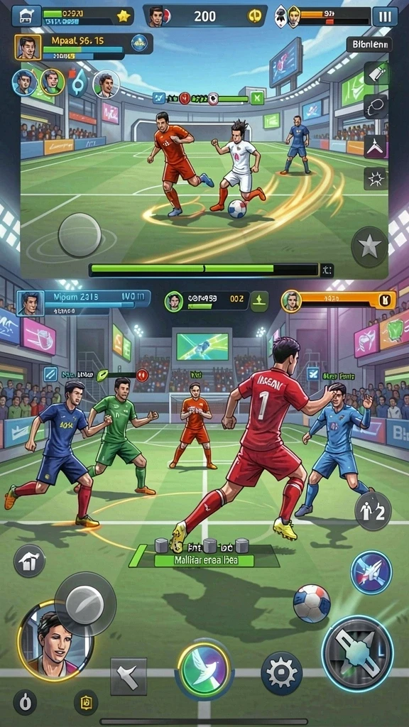 Tangkapan layar saat pemain berkompetisi dalam mode multiplayer.