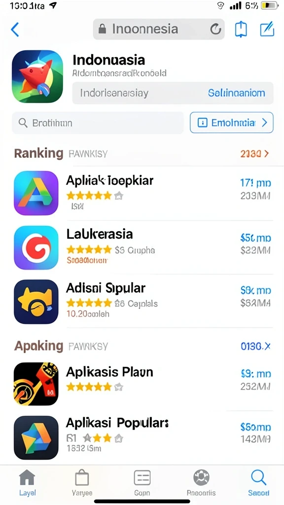 Tampilan beranda aplikasi yang menarik.