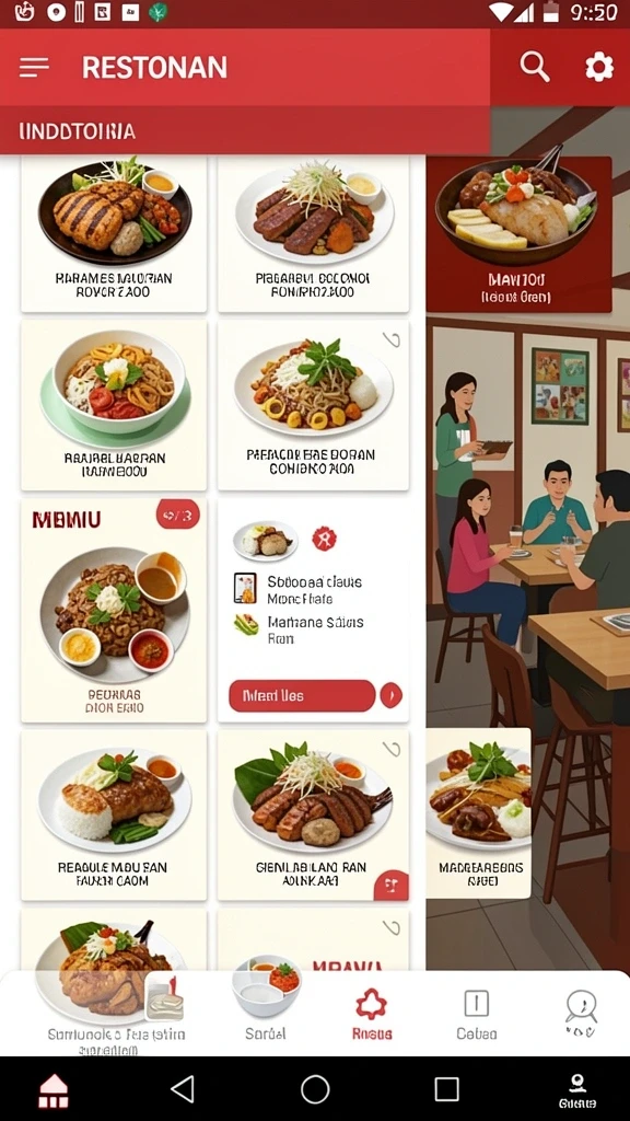 Screenshot menunjukkan grafis menarik dalam permainan.