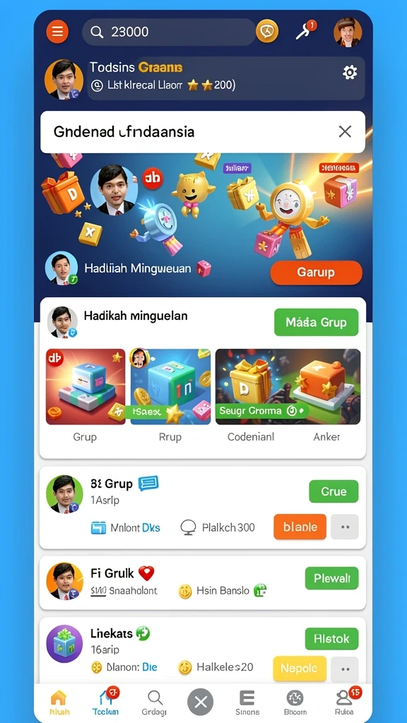 Mode multiplayer yang memungkinkan bermain bersama teman.