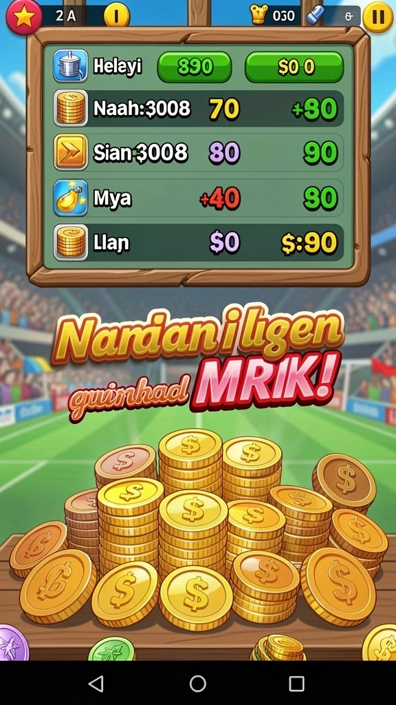 Ilustrasi dari sistem hadiah dan leaderboard.