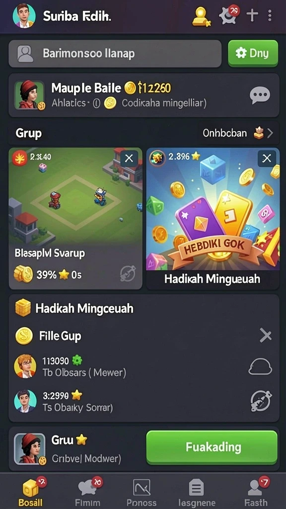 Berbagai karakter unik untuk dipilih dalam game.