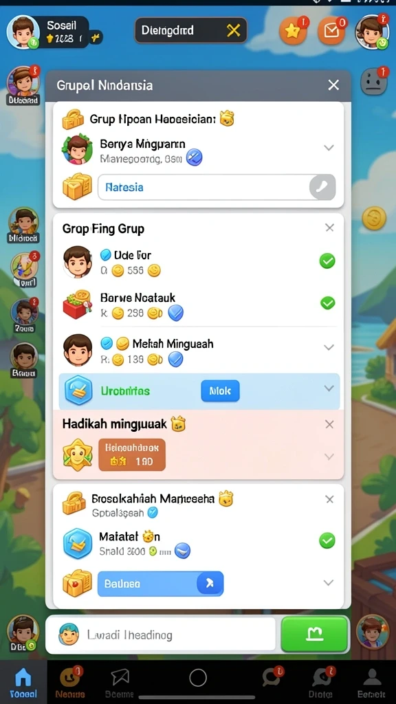 Tangkapan layar memperlihatkan mode permainan multiplayer yang seru.