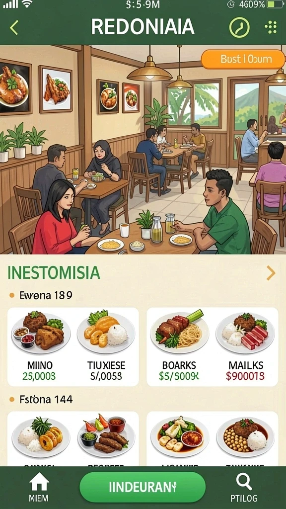Tampilan antarmuka yang menarik dan modern.