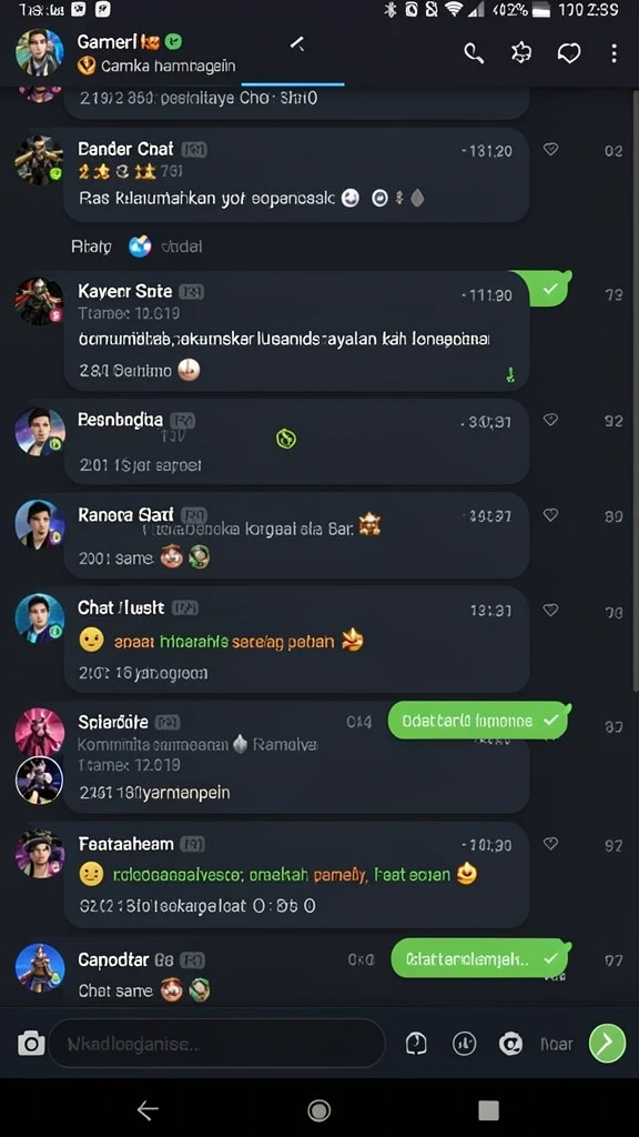 Tampilan karakter utama yang epik dan siap bertarung.