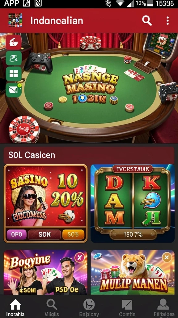 Tampilan utama SIP33 yang menarik dan intuitif.