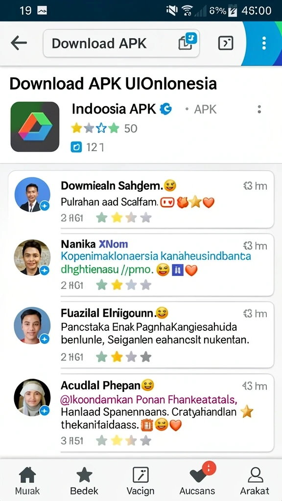Tampilan antarmuka yang user-friendly.